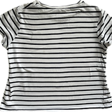 Bardot Jr, Girls Black & White Striped Shirt, Size 10