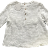 Elsie May, Girls White Muslin Top, NWT, Size 2