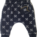 Front view of Rock Your Baby track pants size 6-12 months