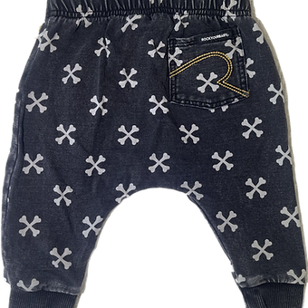 Elastic waistband detail of baby track pants by Rock Your Baby