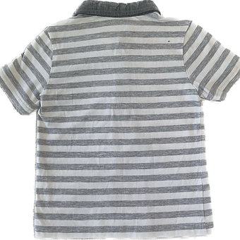 Back view of Croccodrillo boys 18mo striped cotton shirt