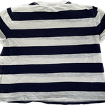 Back view of Country Road girls striped top in navy and white