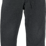 Front view of boys' grey track pants in size 8