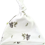 Soft organic cotton baby beanie in Country Koala style.